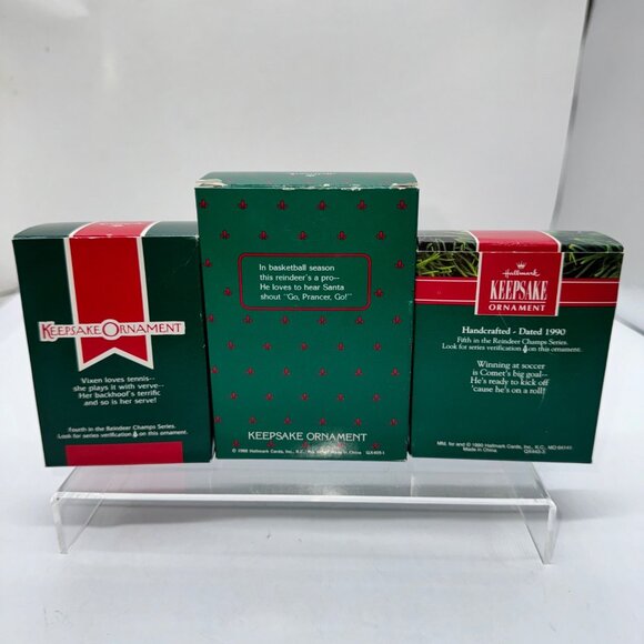 Hallmark Keepsake Ornament Set - Collectors Series - Reindeer Champs - Basketbal - Picture 4 of 6